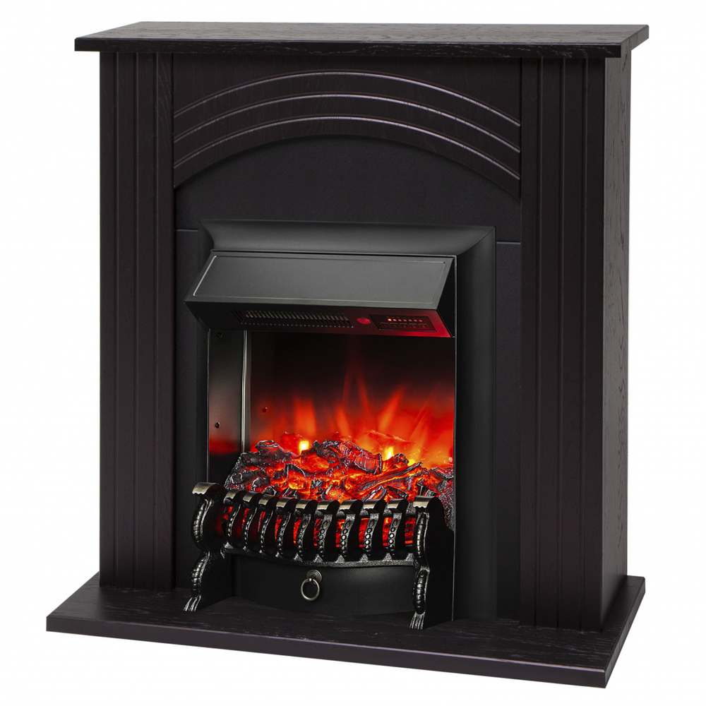Электрокамин RealFlame Hanna DN орех с очагом Fobos Lux Black RC