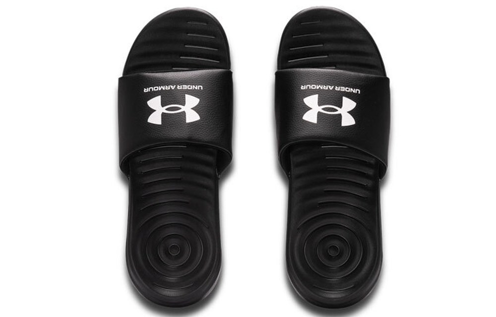 Under Armour Ansa Fixed comfortable and versatile rubber-soled non-slip one-word slippers men's black