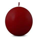 Свеча шар 80 бордовый