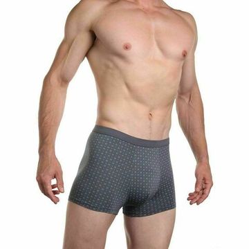 Мужские трусы боксеры серые с узором Sergio Dallini SG2911-2