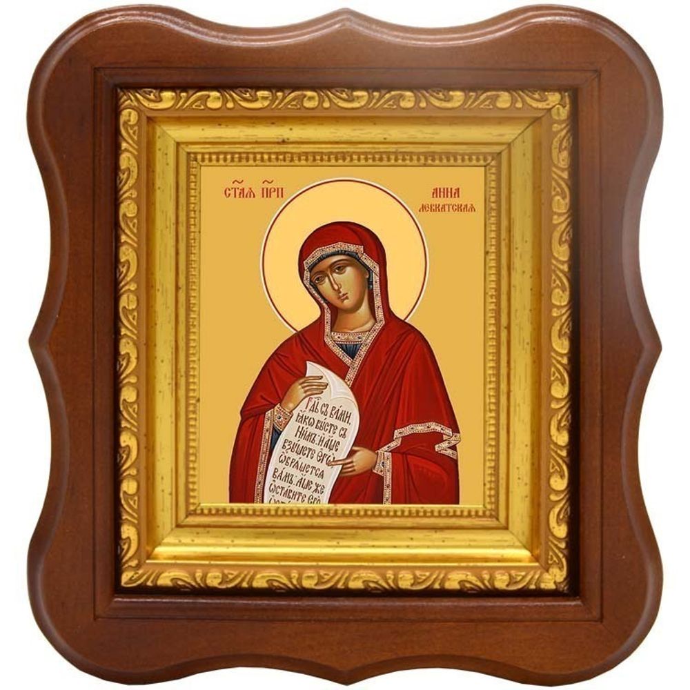 Анна Левкатская преподобная. Икона на холсте.
