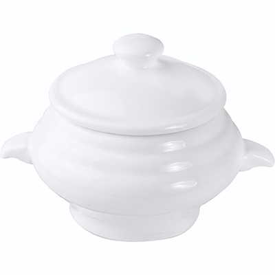 Чашка бульонная «Кунстверк»;фарфор;245мл;D=8,H=10,L=14см;белый (Цвет: белый)