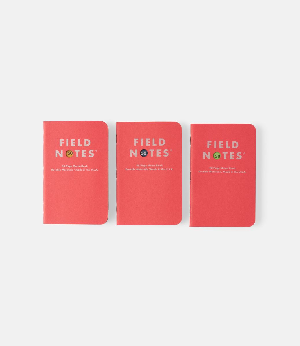 Field Notes Fifty — набор блокнотов в клетку