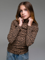 Водолазка/Леопардовый/LRTT-254/00-0030741/140