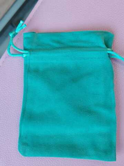 мв120-б Мешочек велюровый 120*90мм, бирюзовый