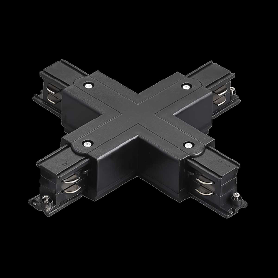 Соединение крестовое с подводом питания к треку 5040xx-(F)/(R) Quattro Lightstar 504147-FR