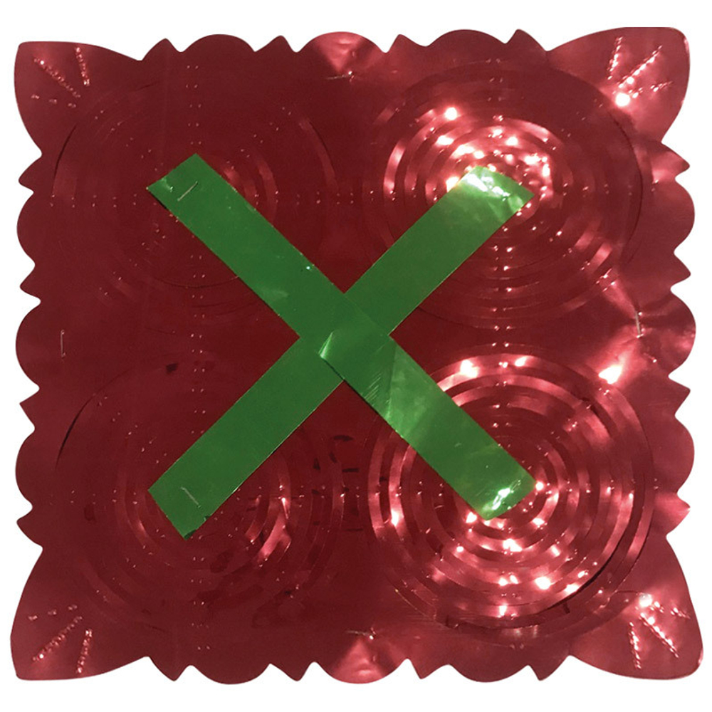 Гирлянда-растяжка из фольги 2м 22*22см многоцветная, SYLHC-162155