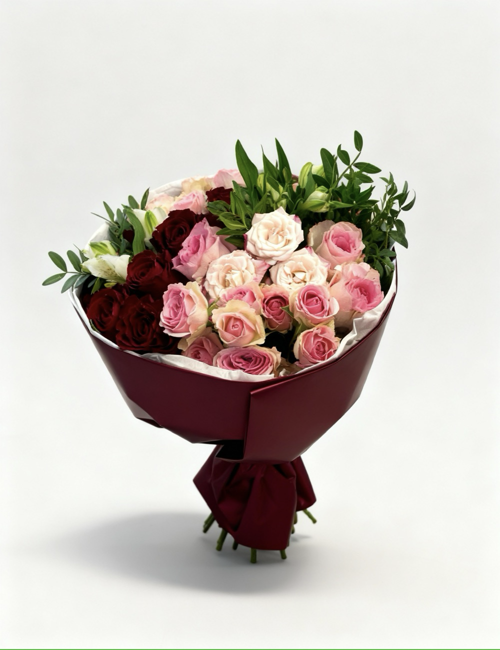 Букет цветов Малиновый рассвет