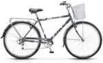 Городской велосипед STELS Navigator 350 Gent 28" 7 скор. (корзинка) Черный