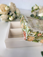 КОМПЛЕКТ коробок на 4 конфеты розы 5 шт