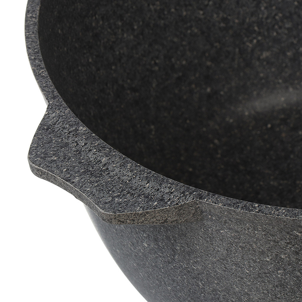 Кастрюля алюм, антиприг, 5 л, с крыш, крыш стекло, кругл, Мечта, Premium grey, 45901, сер