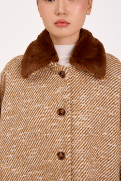 Роба Americano (Американо) в клетку бежевая