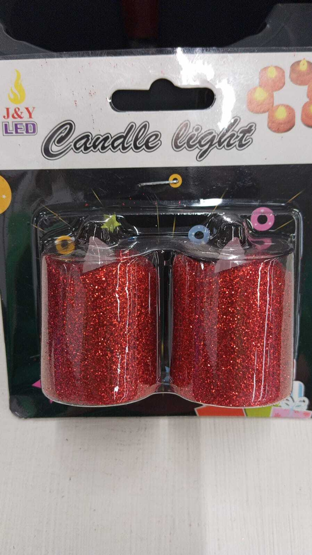 Набор свечей светодиодных 2шт 3,5х4,5см, цвет: красный, теплый белый свет, на батарейках LR1130, SYL