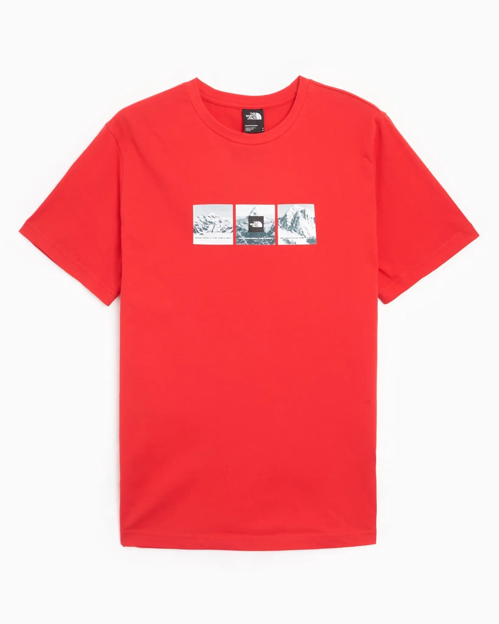Футболка мужская THE NORTH FACE M S/S TEE EXPEDITION SYSTEM GRAPHIC TNF RED