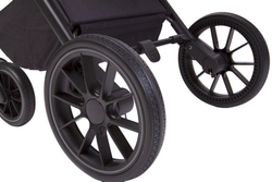 Детская коляска Peppy Monaco 3 в 1 с автокреслом Verona Black Sandstone (песочный), рама черная