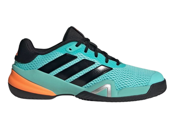 Детские Кроссовки теннисные  Adidas Barricade K - flash aqua/core black/lucid orange