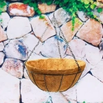 Кашпо для цветов 4л «Коковита» с кокосовым волокном, подвесное d=35см ДоброСад