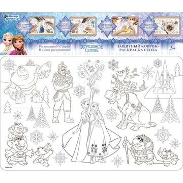 Коврик-раскраска защитный для стола "Холодное сердце" Дисней