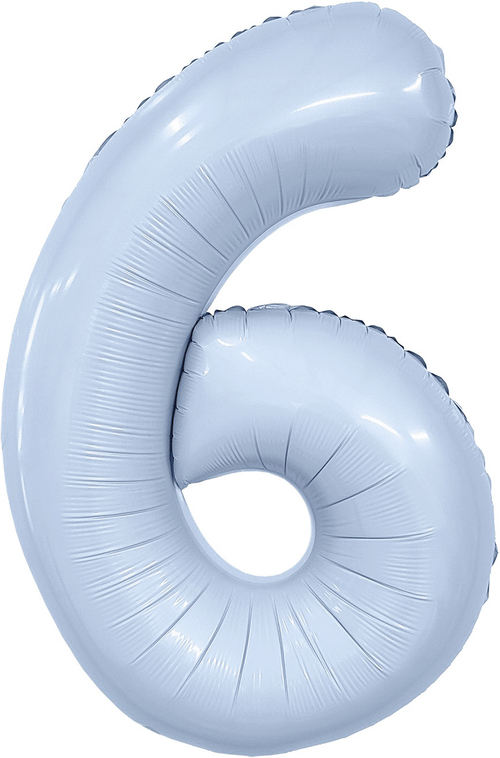 Цифра 6 Slim небесный 40" Agura