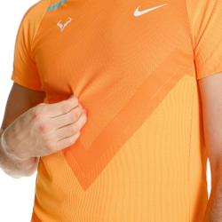 Мужское теннисное поло Nike Dri-Fit Advantage RAFA Court T-Shirt Men - Orange