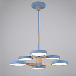 Люстра на штанге TURNA DBL L6 Blue