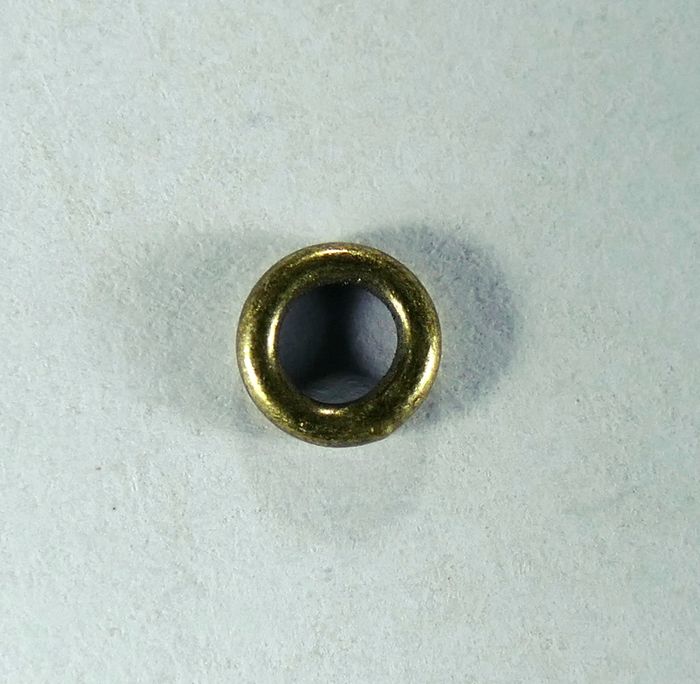 Кольцо неразъемное, 4x0,8 мм, позолоченное античное, 5 шт.