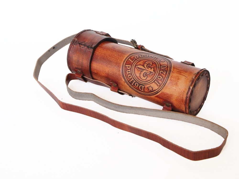 Nautical Подзорная труба в кожаном футляре