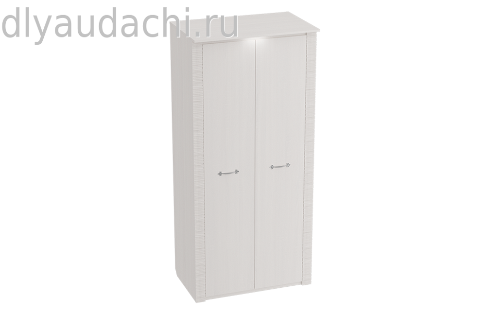 Шкаф 2-дверный "Элана" спальня бодега белая