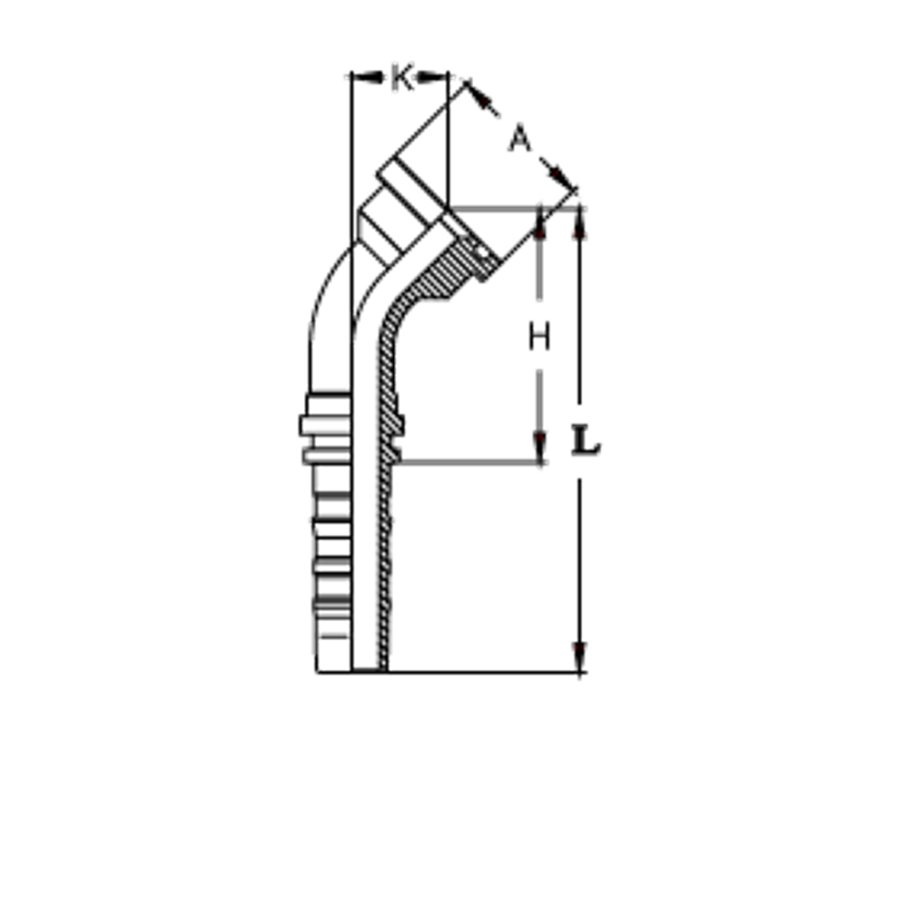 Фитинг DN 50 SFL 2.1/2 84.1 (45) CS