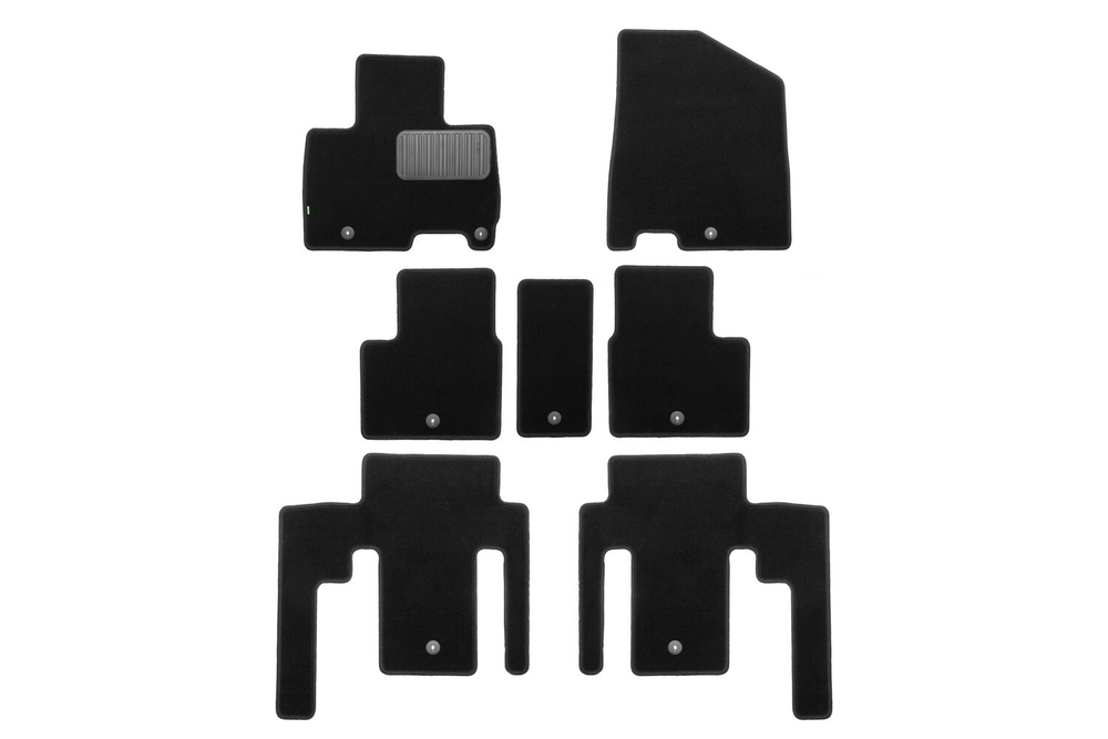 Коврики в салон для KIA Carnival Prestige, 2020-,минивэн, 7шт.(текстиль) арт.KLEVER0202506901210KH