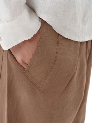 Льняные коричневые брюки HEATHEN