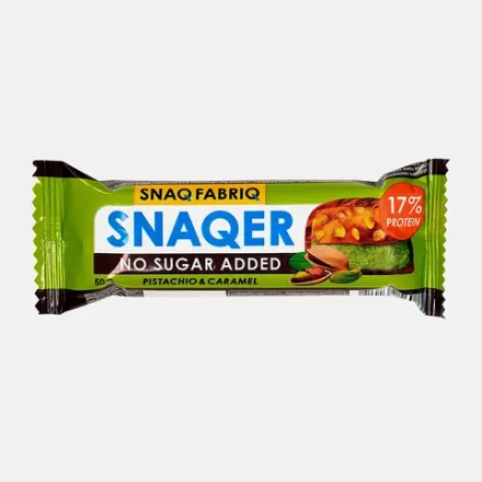 Батончик Snaq Fabriq Фисташка и карамель без сахара глазированный 50г