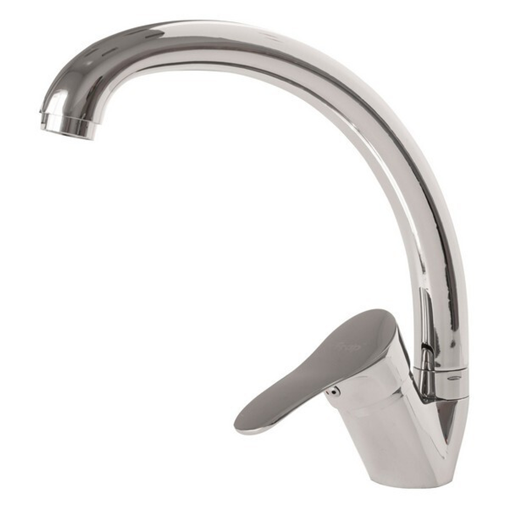 Смеситель для кухни 35к F4114-2 FRAP (выс.пов.излив, п/гайку, хром, силумин)