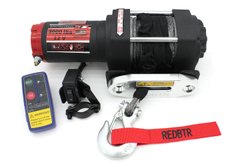 Лебедка для квадроцикла 12В 3000 lbs (1360 кг) (синтетический трос)