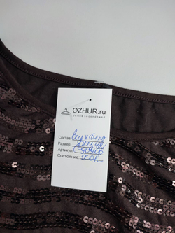 Топ с пайетками 42 размер