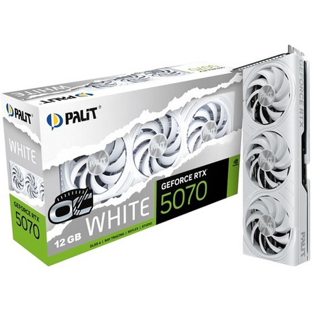 Видеокарта Palit GeForce RTX 5070 White OC 12GB (NE75070U19K9-GB2050W)