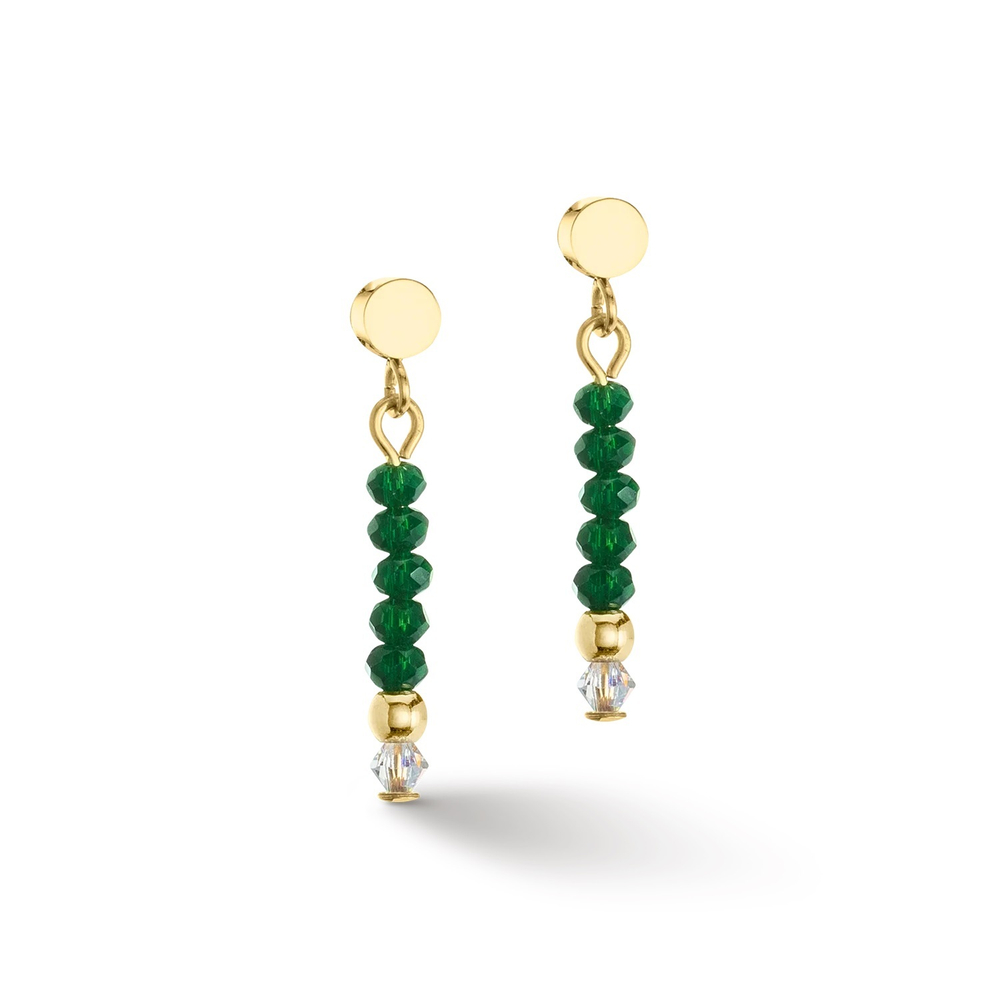 Пусеты Dark Green Coeur de Lion