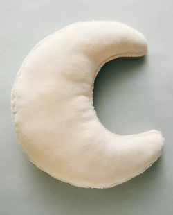 ZARA HOME ДЕТСКАЯ ПОДУШКА- ЛУНА ИЗ ИСКУССТВЕННОГО МЕХА, СЕРЫЙ