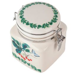 Банка для сыпучих продуктов (клипс) " " 12х9,5х12см v=480мл (подарочная упаковка)