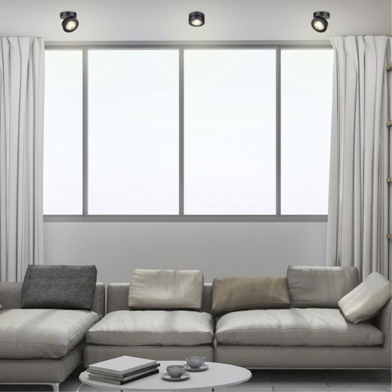 357985 OVER NT19 368 черный Накладной светильник IP20 LED 3000К 12W 220V GRODA