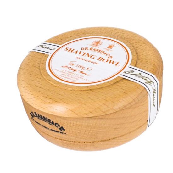 Твердое мыло для бритья в чаше из бука D. R. Harris, Sandalwood, 100 гр