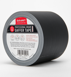 Клейкая лента Gaffer Tape@ultraMATT - Гаффа тейп 100мм/25м - Черный