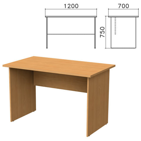 Стол письменный "Монолит", 1200х700х750, цвет бук бавария,1.1