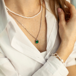 Колье Fiore Luna EMERALD BCN08992-07