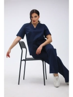 Медицинский костюм с брюками стрейч