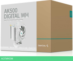 Кулер для процессора DeepCool AK500 Digital White (R-AK500-WHADMN-G)