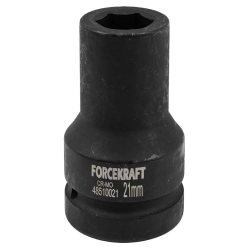 Головка ударная глубокая 1'', 21мм (6гр.) FORCEKRAFT FK-48510021