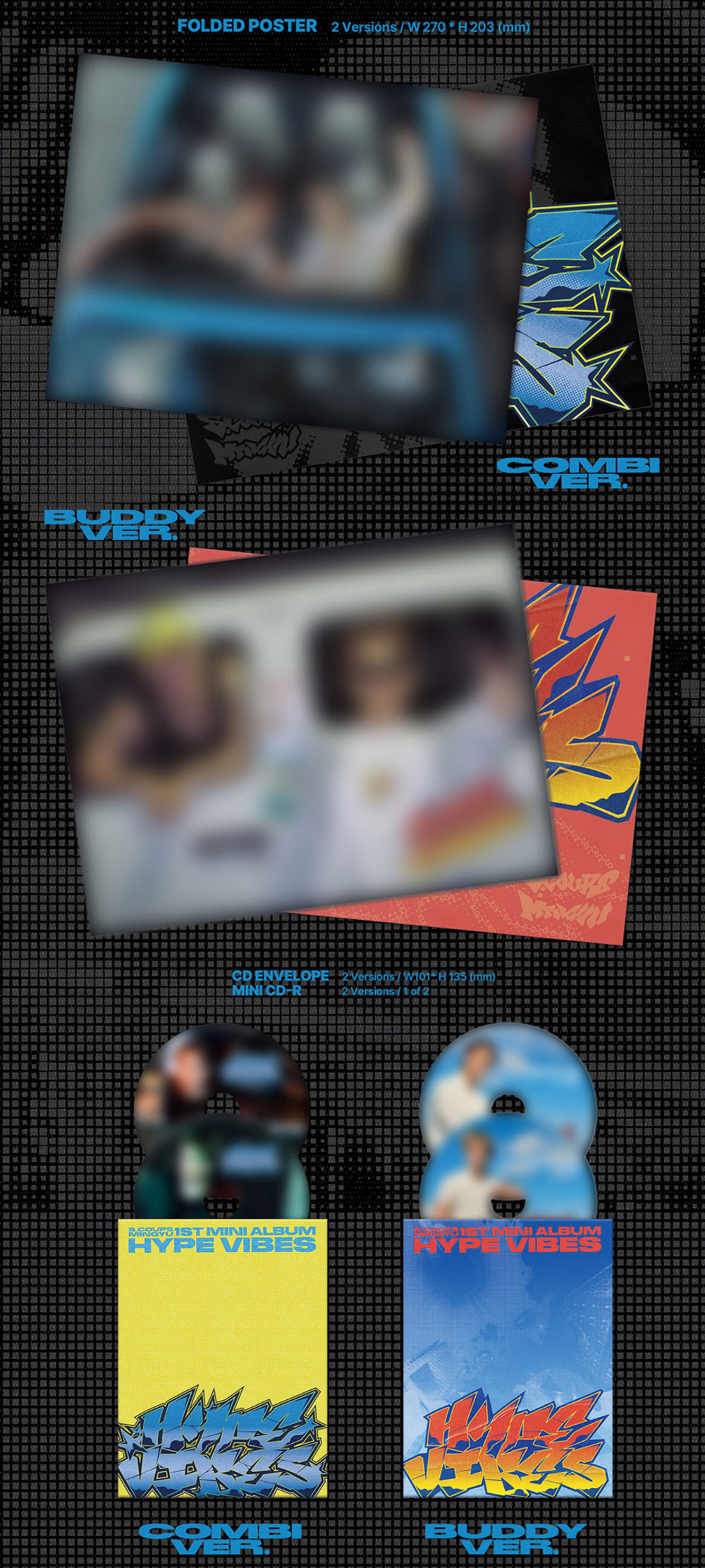 Альбом S.COUPSxMINGYU (SEVENTEEN) - 1st Mini Album HYPE VIBES (Weverse shop)