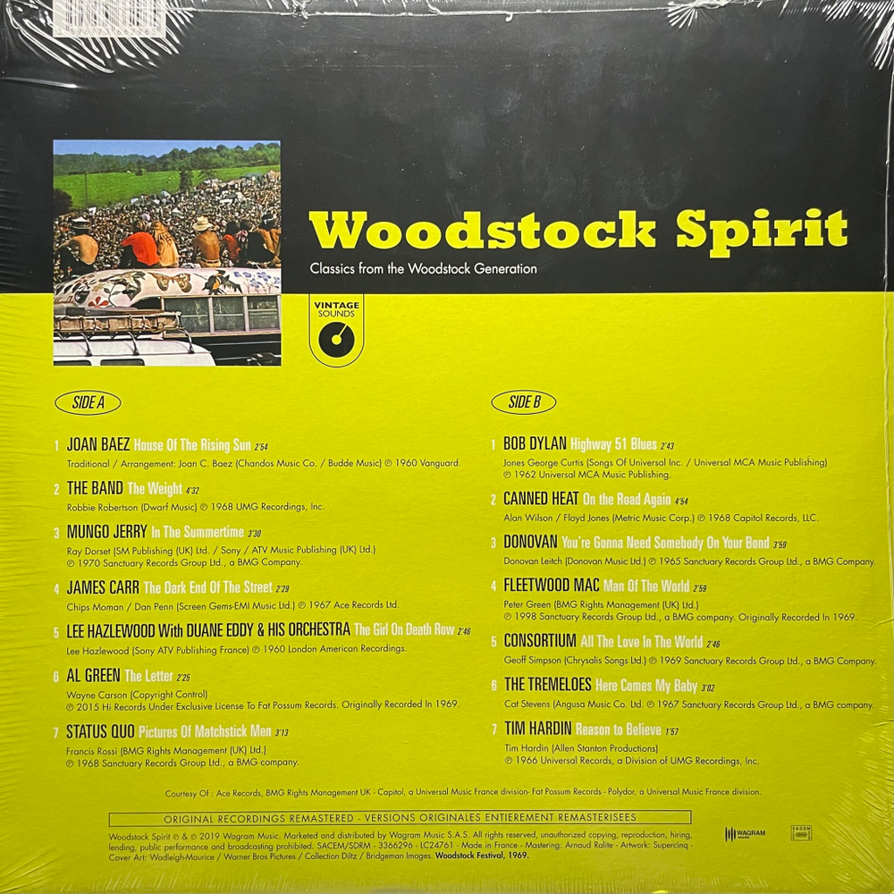 Сборник Woodstock Spirit - Classics From The Woodstock Generation (Франция 2019г.)