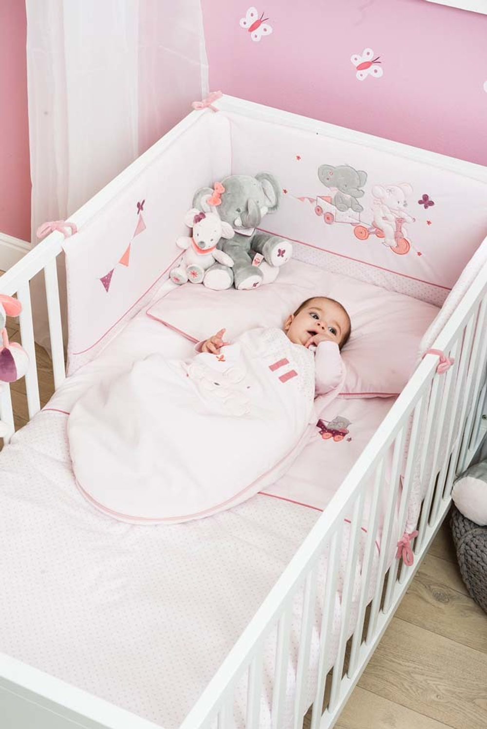 Бортик Nattou Adele & Valentine для кровати универсальный